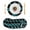 Turquoise, variant on Black Geometric Round 15 Inch Placemats Set of 4, Modern Sage Green White Striped Art HeatResistant Non Slip Place Mats for Dining Table, Wipeable Braided Kitchen Table Mats for Housewarming