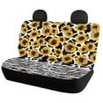 thumbnail image 2 of Pzuqiu Cow Print Sunflower Design Car Seat Covers Full Backrest Front and Rear Seat Cover Set, Full Set, Suitable for Sedan Seats Auto Seats, Fit for Truck Cars, 2 of 10