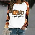 thumbnail image 2 of Dyegold Pumpkin Sweater For Women Ladies Cute Vintage Western Tops Women Fall Clothes Fall Sweatshirts Y2K Clothes Plus Size ​Christmas ​Womens Fall Clothes ​Holiday Gift Finder, 2 of 5