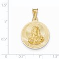 thumbnail image 3 of 14k Polished & D/C Sagrado Corazon Circle Pendant K5596 (mm x mm), 3 of 3