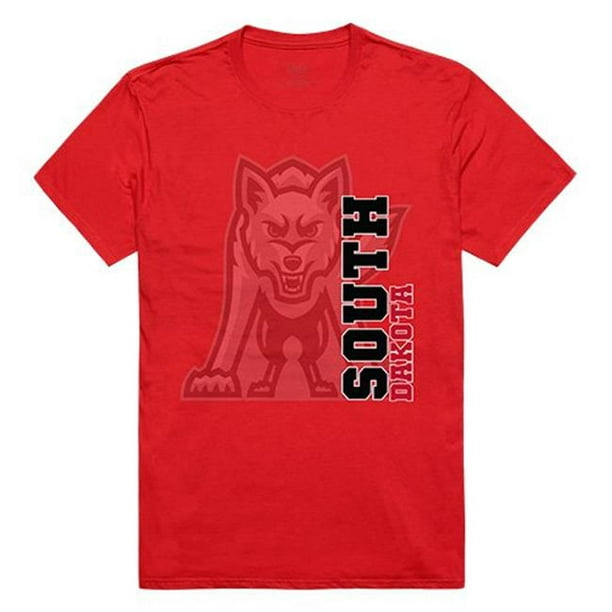 W Republic Vêtements 515-148-R58-02 Université de Tee-Shirt Fantôme de Dakota du Sud&44; Rouge - Moyen