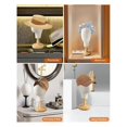 thumbnail image 4 of Wig Stand Mannequin HeadHat Display Stand Linen Wig Holder, Canvas Dome + Detachable Wood Stand for Wigs,Hats,Caps, 4 of 5