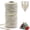 Beige, variant on Khaki Cotton Macrame Rope - 4mm x 109Yards (328Feet), 4 Strands Twisted Macrame Cord for Bohemia Wall Hanging, Crafts, Plant Hangers, DIY Knitting,Wedding Decor