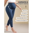 thumbnail image 6 of Takusun Women's Maternity Leggings Over The Belly Pregnancy Yoga Pants Active Wear Workout Leggings, 6 of 8