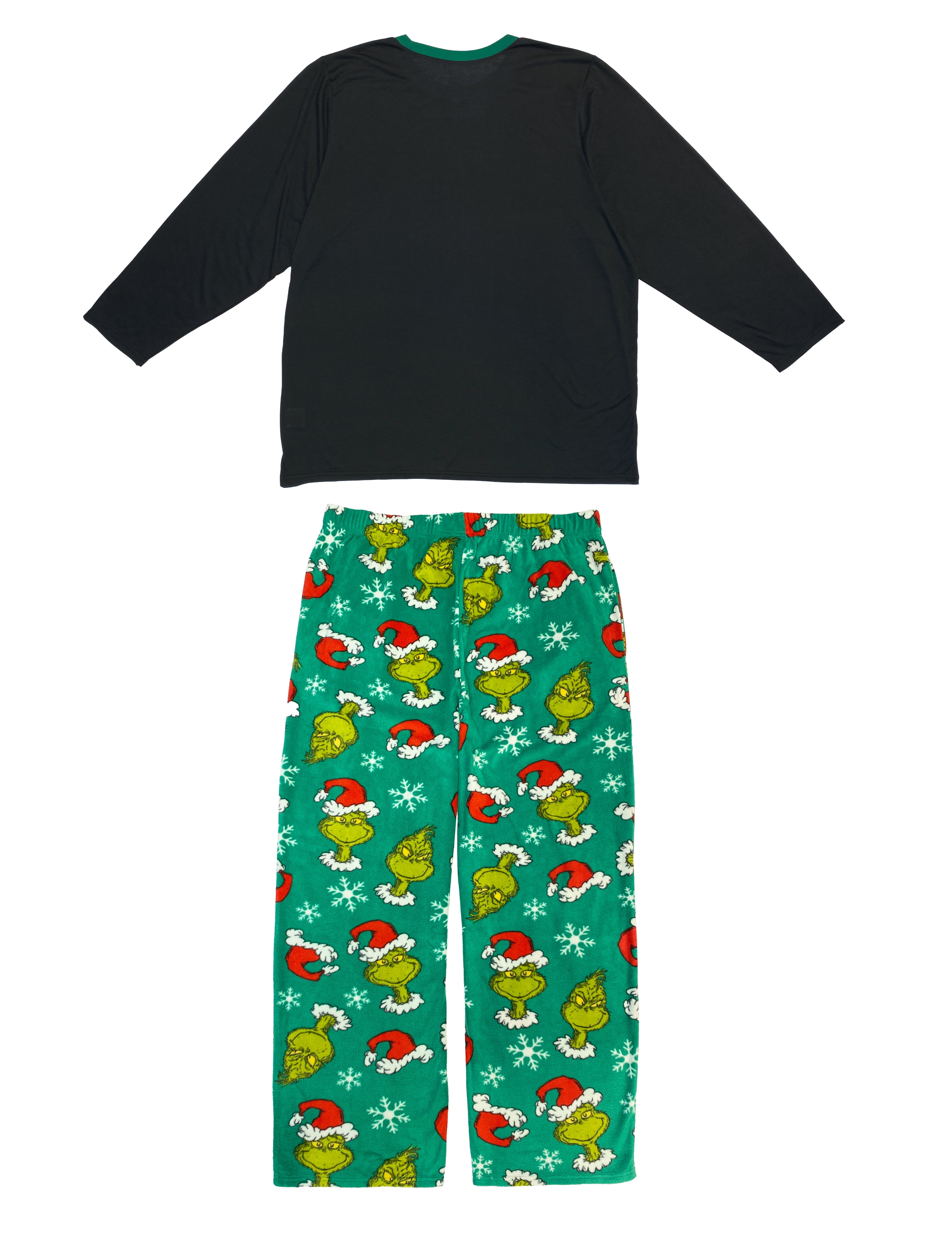 Dr. Seuss Merry Grinchmas Matching Family Pajama Set, 2-Piece, Men's