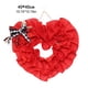 thumbnail image 2 of Corona De Corazón Rojo De La Puerta Principal Para El Día De San Valentín Decoración De La Corona Interior Al Aire Libre Adorno De Corazón Colgante Artificial Para El Banquete De Boda De Compromiso Inevent HA038715-00, 2 of 6