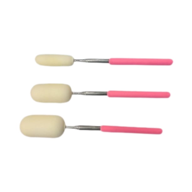 3x Palitos de esponja telescópicos Palitos para arrojar arcilla Herramientas para dar forma a la cerámica para eliminar agua Principiantes Cerámica Rosa
