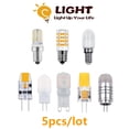 thumbnail image 2 of Minibombilla LED para lámpara de araña de cristal, luz blanca cálida superbrillante, directa de fábrica, 5 piezas, E14 G4 G9 AC/DC12V AC220V, 2 of 4