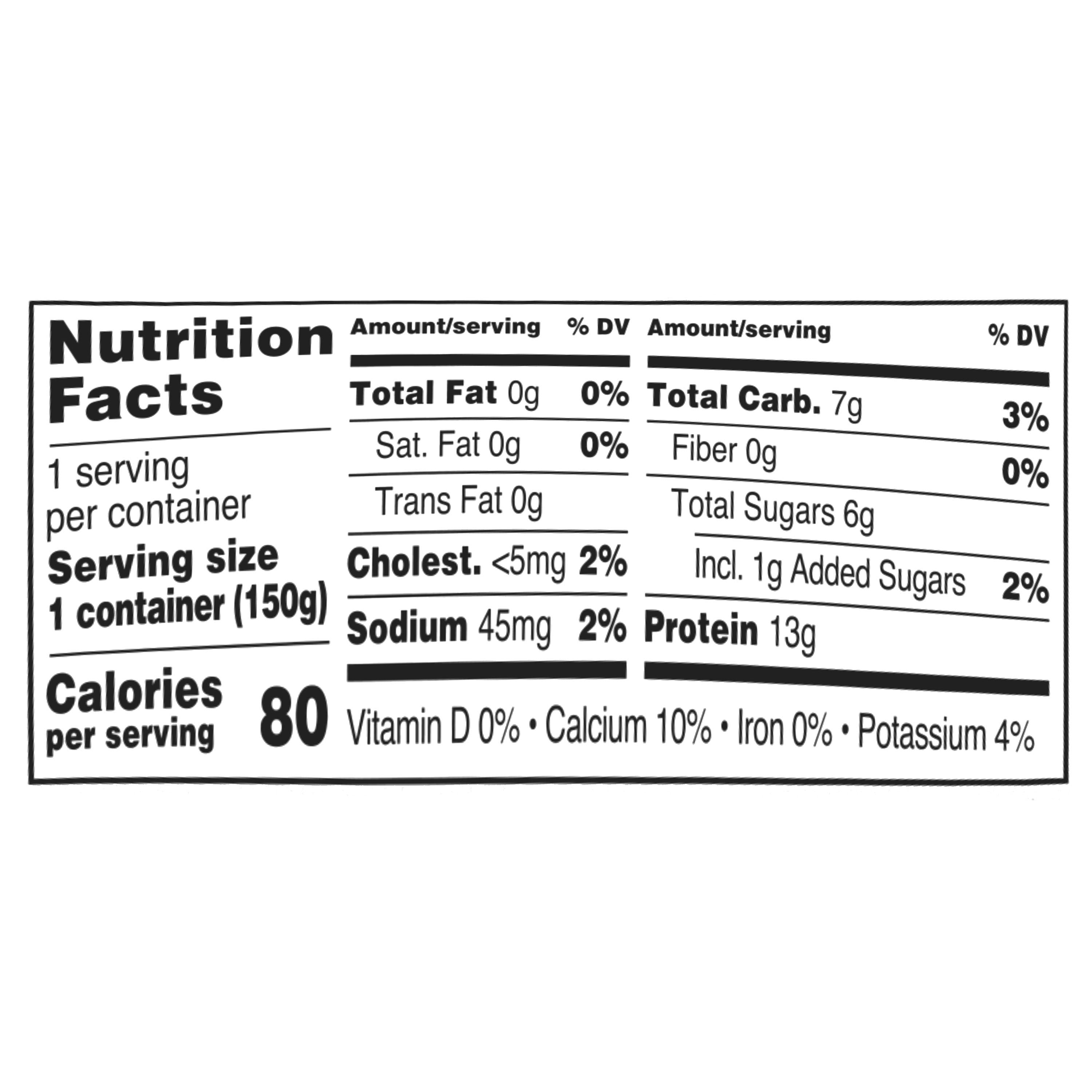 Great Value Toasted Coconut Vanilla Light Nonfat Greek Yogurt, 5.3 oz Individual Cup