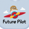 thumbnail image 4 of Inktastic Future Pilot Airplane Boys Baby Bib, 4 of 4