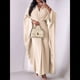 thumbnail image 4 of de Mujer, para Novia, Dama de , Larga para Fiesta Nupcial, Boda. Albaricoque S, 4 of 7