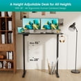 thumbnail image 2 of Dkelincs 48"×24" Electric Height Adjustable Standing Desk Home Office Computer Desk with 2 Memory Function, Black, 2 of 8