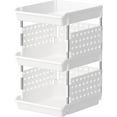 thumbnail image 1 of Organizador Apilable de 4 Niveles en Plástico, Estantería Multiusos para Hogar, 1 of 11