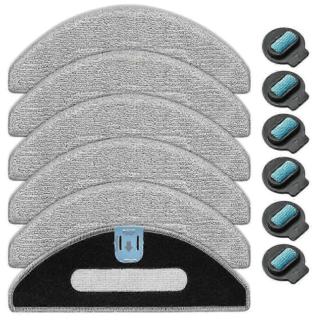 suitable for For iRobot Roomba Combo i5/i5+/j5/j5+,6 Mopping Pads+6 Wicks-CHENG DU SI XI