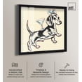 thumbnail image 2 of Martini Pup II Shadowbox Print Cute Wall Decor by Art Remedy, Black Frame, 40 x 40, 2 of 7
