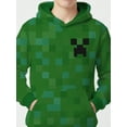thumbnail image 2 of Minecraft, Boys' & Big Boys' Hooded Woobie, Creeper Face Pop, Sizes 4-18, 2 of 5