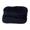thumbnail image 1 of Manta de franela azul transpirable, ultra suave, cálida y elegante, plegable, 1 of 8