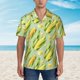 thumbnail image 2 of Fotbe Fresh Sweet Corn Camisa Hawaiana para Hombre Unisex – Camisa Casual de Verano con Botones de Manga Corta de Algodón y Lino,Large, 2 of 7