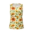 thumbnail image 4 of Gaeub Sunflowers And Butterflies Women's Workout Tank Tops Lightweight Sleeveless Shirts for Women for Athletic Running Tennis Yoga - Small, 4 of 9