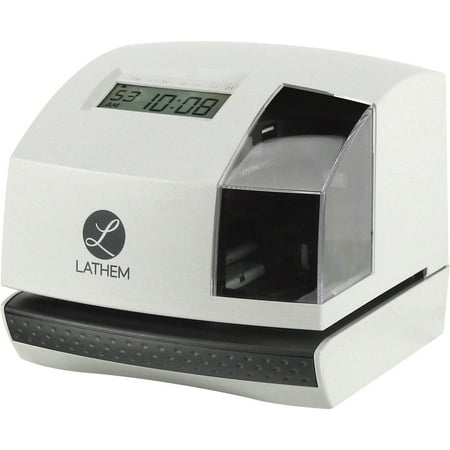 Lathem, LTH100E, 100E Electronic Time Clock, 1 Each, Gray