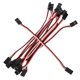 thumbnail image 2 of FELTECHELECTR Cable de extensión para servomotor de 10 cm, 3 pines, hembra a hembra (10 unidades/juego), 2 of 6