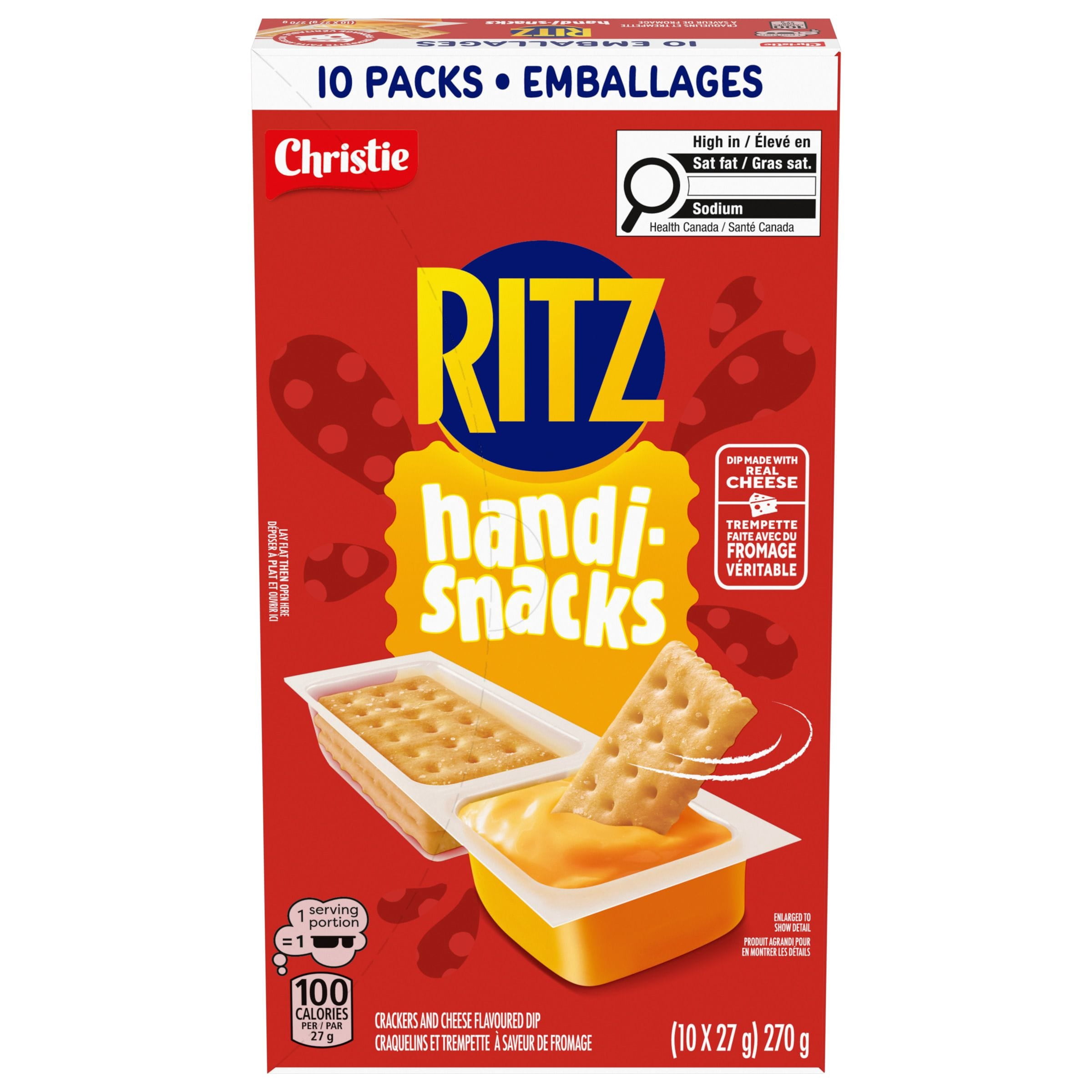 RITZ, Handi Snacks, Individually Wrapped, School, Lunch, Crackers and ...