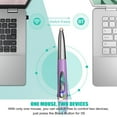 thumbnail image 4 of Three Mode 2.4G+Bluetooth3.0+5.0 Wireless Optical Pen Mouse 800/1200/1600DPI Rechargeable Pocket Pen Mouse for PC Laptop Computer Green, 4 of 7