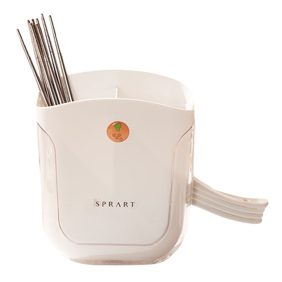 hirigin Chopsticks Drain Holder, Dual Layer Large Capacity Detachable Spoon Storage Organizer