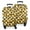 Black White Checker, variant on Black Geometric Sunflower Pattern Luggage Cover Fashion Suitcase Cover Baggage Covers Fit 25-28 Inch Luggage (Go Travel)