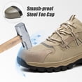 thumbnail image 2 of AUXDIQ Work Shoes Men Women Breathable Steel Toe Cap Industrial Trainers Lightweight Construction Sneakers Sport Shoes, 2 of 6