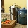 Leakproof Odor-Free 1.5-Gallon Stainless Steel Compost Crock