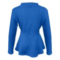thumbnail image 4 of Ounisa Blazers for Women Long Sleeve Button Down Textured Cardigan Business Casual Peplum Blazers Suit Jackets, 4 of 5