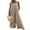 Khaki, variant on Caitzr Women's Casual Loose Sleeveless Jumpsuits Long Baggy Pants Rompers Jumpsuits with Pockets