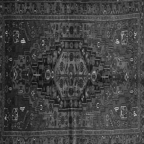 Ahgly Company Indoor Square Persian Gray Traditional Area Rugs, 5' Square
