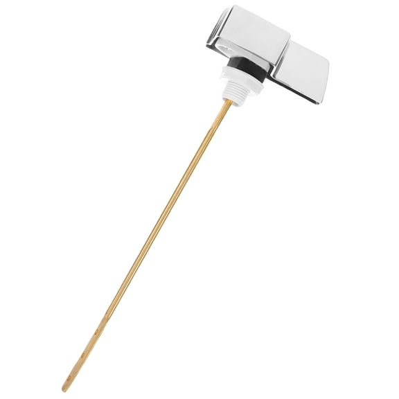 CATIEBYE Universal Metal Toilet Flush Handle Lever in Silver for Bathroom with Durable Alloy and Copper Materials 2.5 Inch