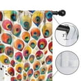 thumbnail image 4 of Blackout Kids Curtains,Colorful Peacock Childrens Insulated Curtains Set Of 2,Bedroom Essentials,Toddler Room Decor 52x84in(132x213cm), 4 of 4