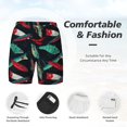 thumbnail image 3 of Haiem Fishing Lure Mens Swim Trunks with Compression Liner 2 in 1 Swimming Shorts Stretch Swimwear Quick Dry,Board Shorts-Small, 3 of 9