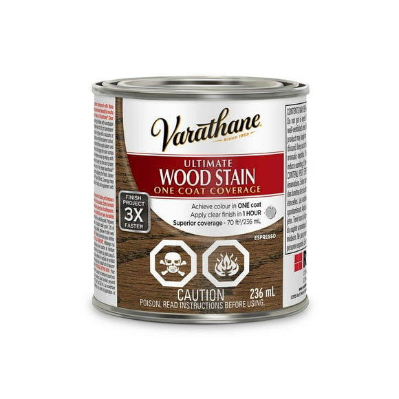 Varathane Ultimate Oil Base Espresso Wood Stain, 236 mL
