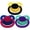 Red Purple Black, variant on CutiePlusU Adult Sized Pacifier Large Shield 3 Packs-Red Green Blue