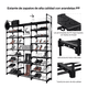 thumbnail image 4 of Zapatera Organizador De 9 Niveles Metal 55 Pares De Zapatos, 4 of 6