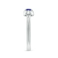 thumbnail image 3 of ANGARA Natural Solitaire Tanzanite Infinity Knot Ring in 14K White Gold for Women (Size-4mm) | December Birthstone, Birthday, Anniversary, Jewelry Gift for Women | Natural Tanzanite Ring, 3 of 9