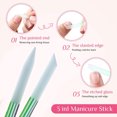 thumbnail image 3 of Juego de 5 piezas de empujador de cutículas de vidrio, limas de uñas de doble cara, limas de manicura, removedor de cutículas, 3 of 6