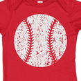 thumbnail image 4 of Inktastic Distressed Baseball in White Boys or Girls Baby Bodysuit, 4 of 5
