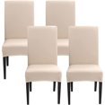 thumbnail image 1 of Funda elástica para silla de 4 piezas, funda universal lavable para comedor, funda para silla fácil de limpiar para decoración de comedor de hotel, restaurante, 1 of 5