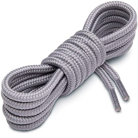 

Round Shoelaces [1 Pair] 5/32 Thick - For Shoes Sneakers & Boots (45 Grey)