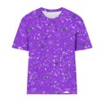 thumbnail image 2 of Camisetas de Mujer con Cuello Redondo Blusas de Manga Corta Imprimir Top, Camisetas de Mujer para Primavera Verano Casual, 2 of 4