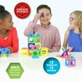 thumbnail image 6 of Discovery Kids Magnetic Tiles Set, with 12 Triangles And 12 Squares, 24-pieces, 6 of 8