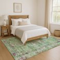 thumbnail image 7 of Addison Rugs Mayfield Premium Machine Washable Traditional Global Aloe Rectangle Rug, 5' x 7'6", 7 of 7