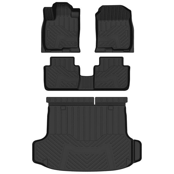 Auxko All Weather Floor Mats Cargo Liner Fit for Honda HR-V 2023 2024 2025 2026 TPE Rubber Liners Set HRV Accessories All Season Guard Odorless Anti-Slip Floor Mats Cargo Liner