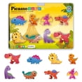 thumbnail image 1 of Magnet Tiles, bloques de construcción PicassoTiles, 8 figuras de dinosaurios, 1 of 7